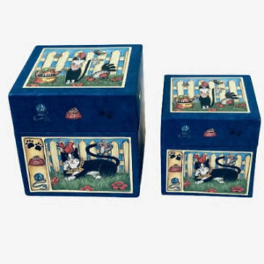 Storage Collecible Boxes Bob's Cat + Debbie Crabtree + Judith Glover * Lot of 6